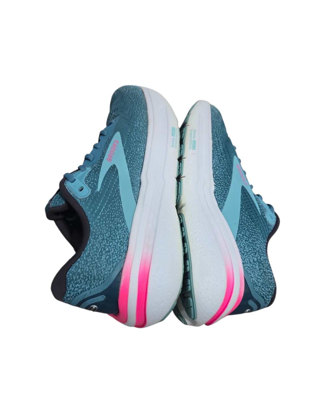 Brooks Ghost Max 2 Women’s Teal and Pink Running Shoes Size 10 - Picture 6 of 13